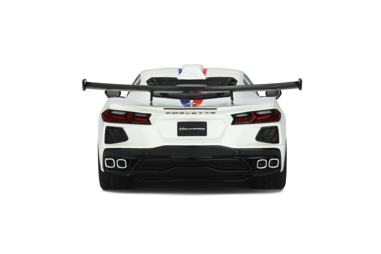 Modellauto 1:18 Hennessey Corvette C8 - Arctic Wite GT Spirit