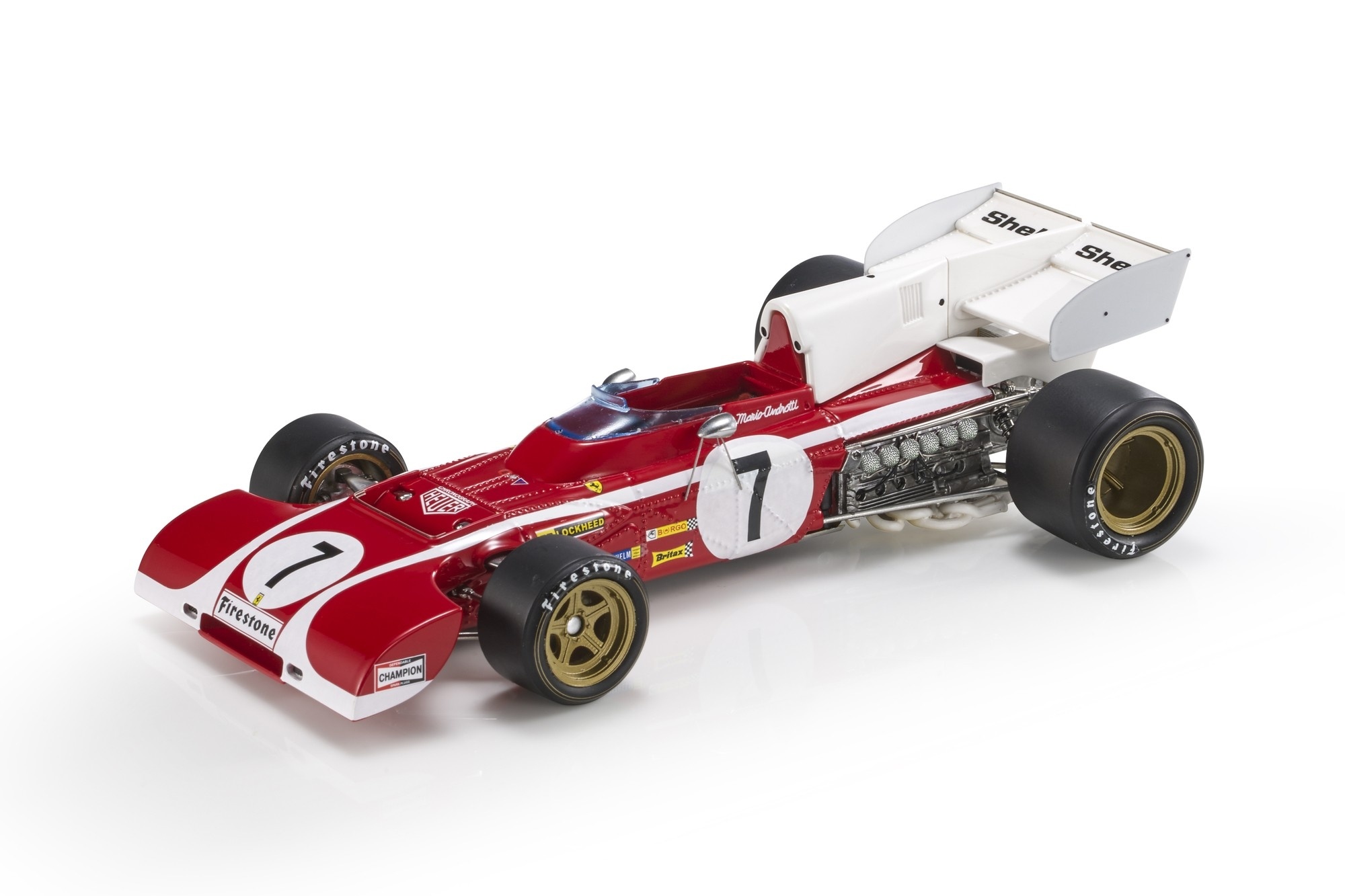 Modellauto 1:18 Ferrari 312 B2 1972 South Africa GP Mario Andretti GP Replicas