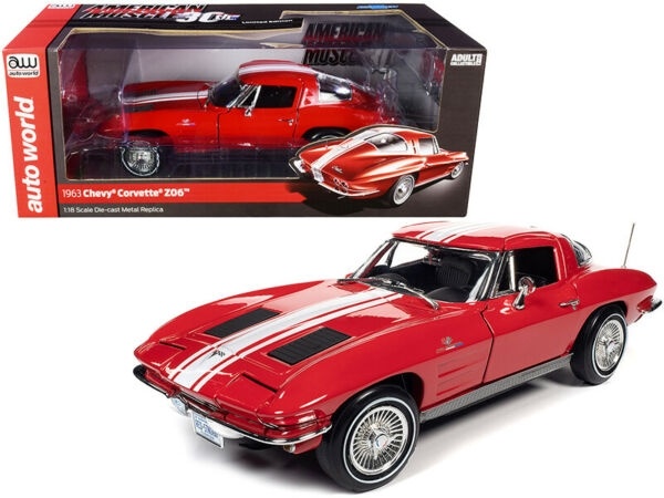 Scalemodel 1:18 Chevrolet Corvette Stingray C2 Z06 Coupe Red Auto World