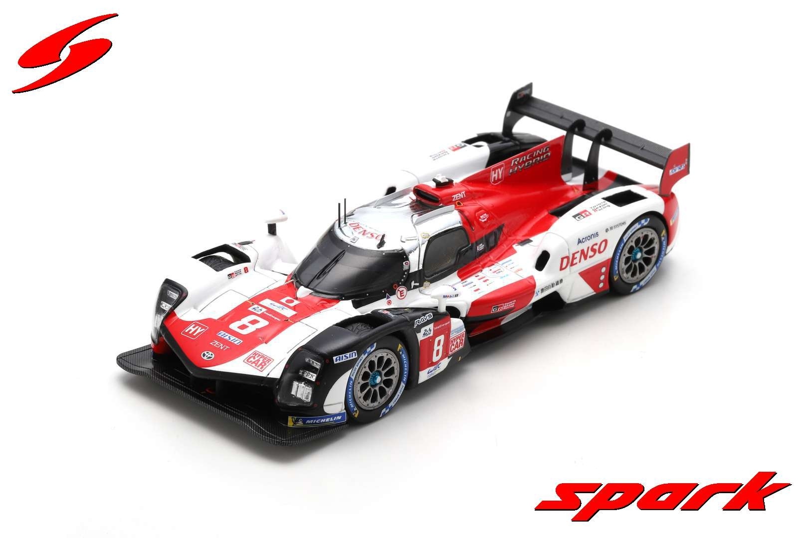 Schaalmodel 1:43 Toyota GR010 Hybrid #8 Toyota GR Racing 2nd 24H Le Mans 2021 Spark