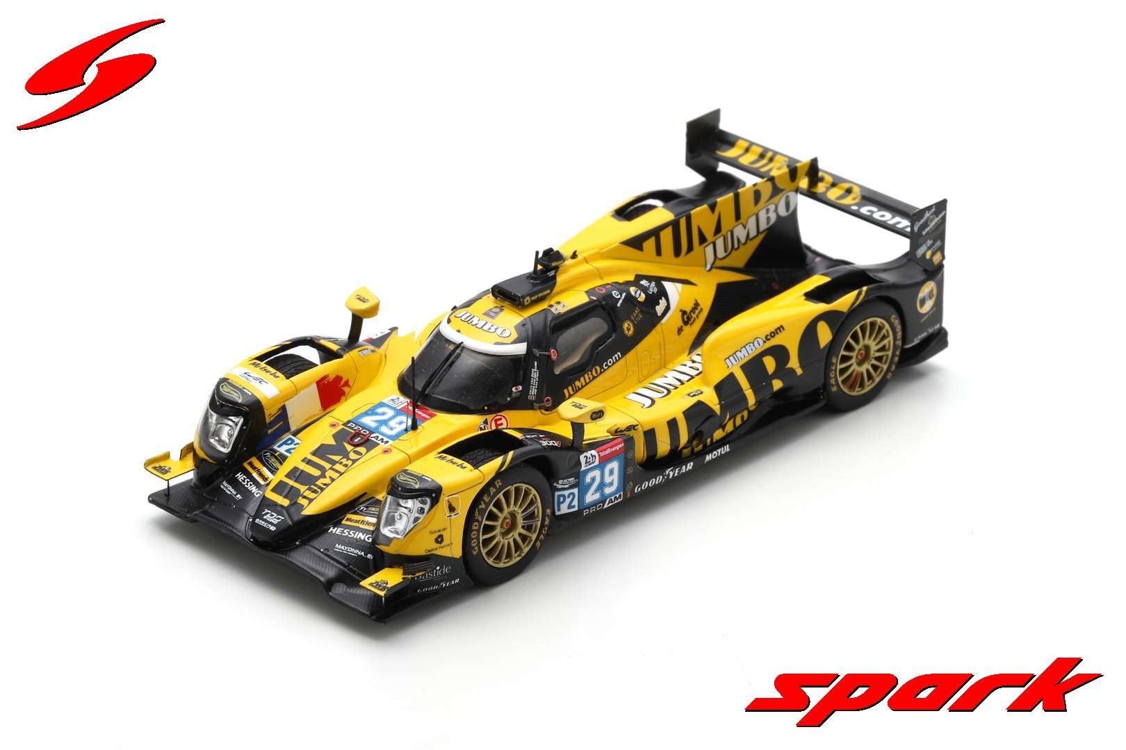 Modellauto 1:43 Oreca 07 - Gibson #29 Racing Team Nederland 2nd LMP2 Pro Am class 24H Le Mans 2021 Spark
