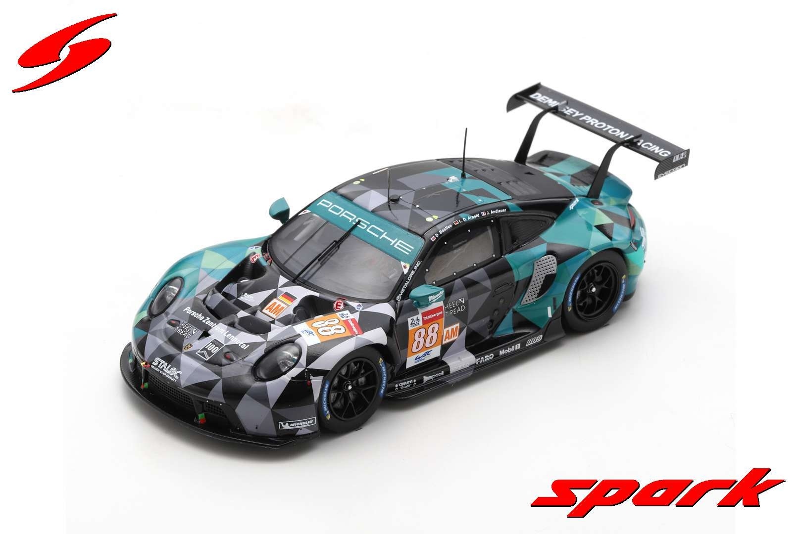 Modellauto 1:43 Porsche 911 RSR-19 #88 Dempsey-Proton Racing 24H Le Mans 2021 Spark