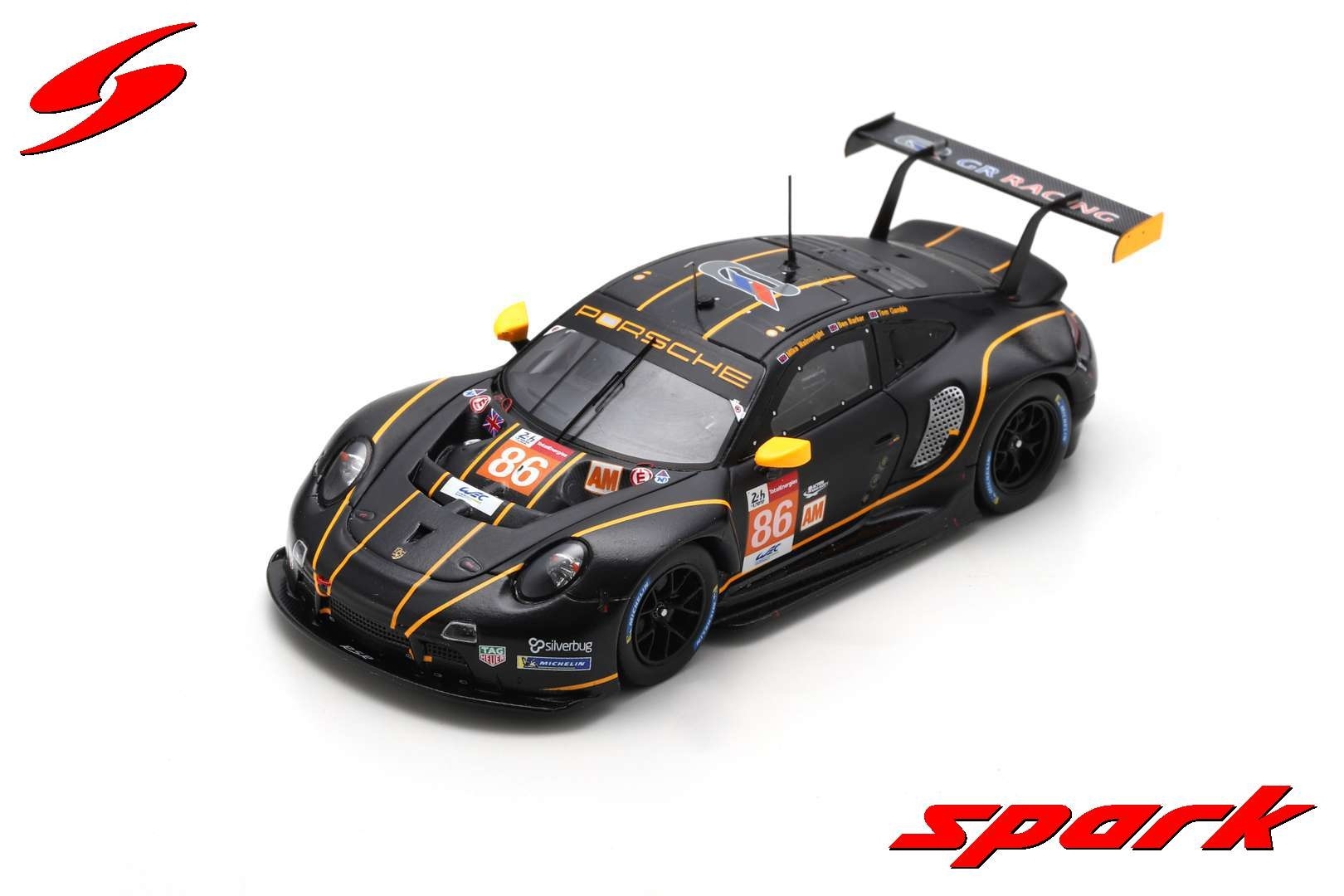 Modellauto 1:43 Porsche 911 RSR-19 #86 GR Racing 24H Le Mans 2021 Spark