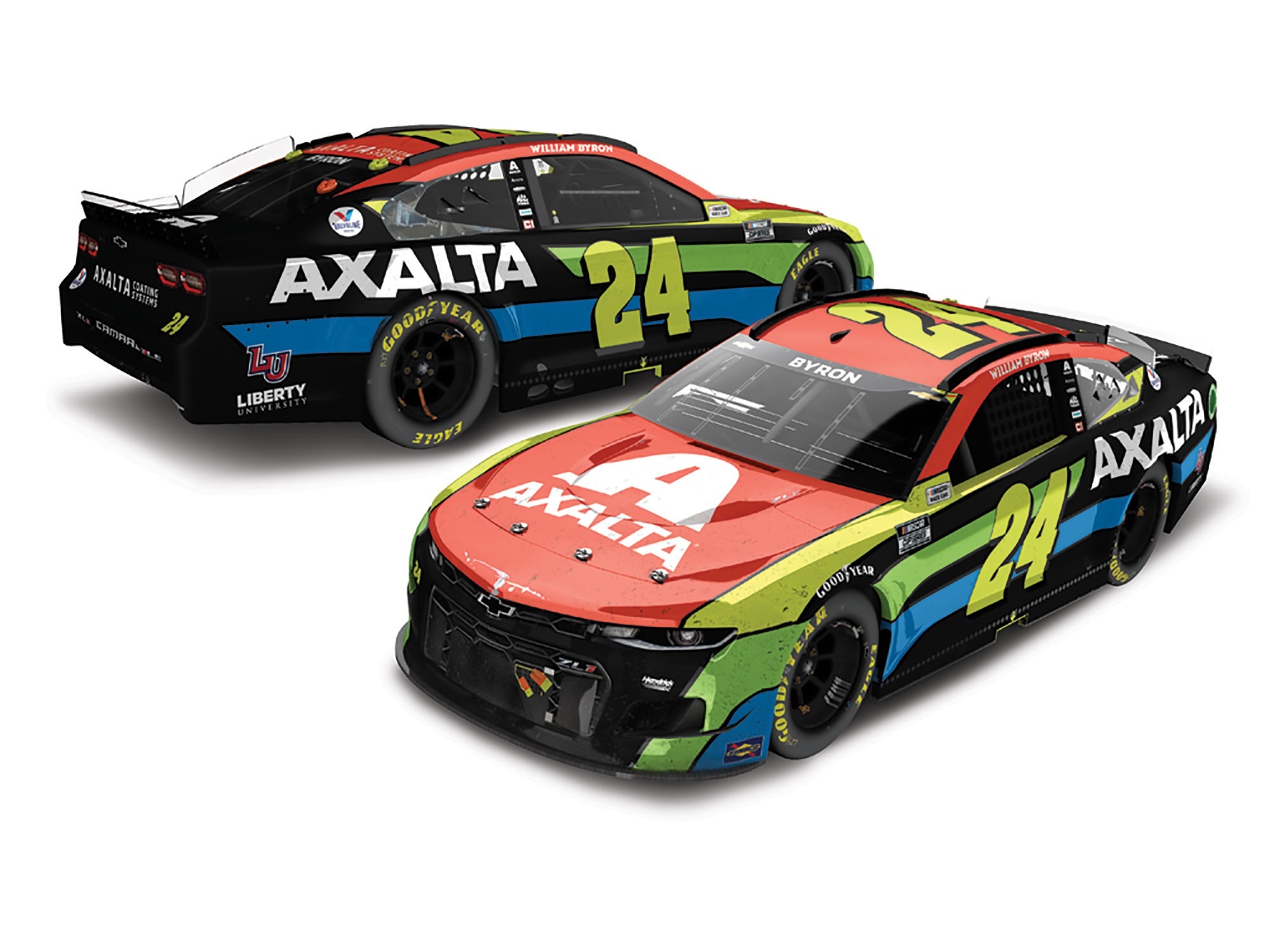 1:24 NASCAR Chevrolet Camaro W. Byron 'AXALTA Homestead Win 2021'