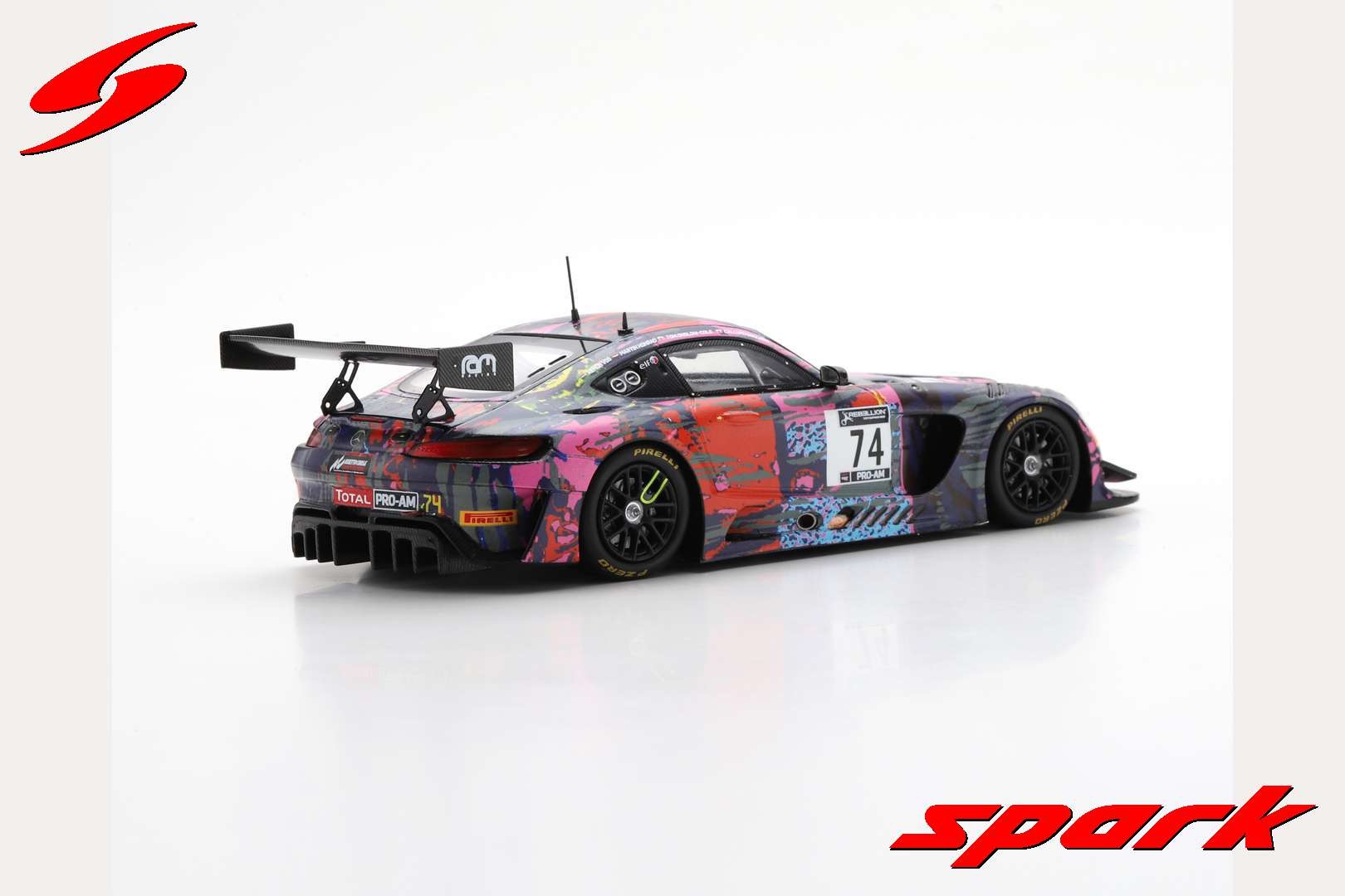 1:43 Mercedes-AMG GT3 #74 Ram Racing 24H Spa 2020 Spark