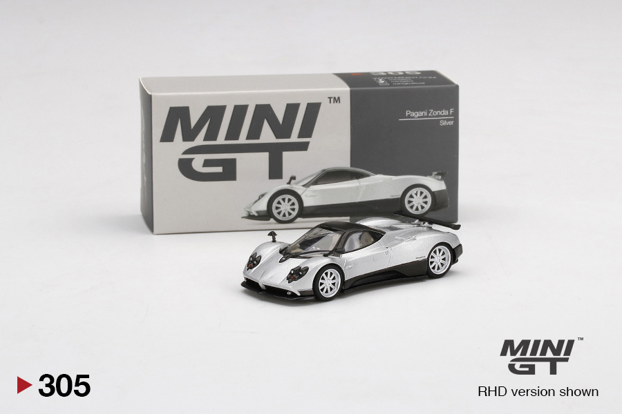 1:64 Pagani Zonda F, Silver MiniGT