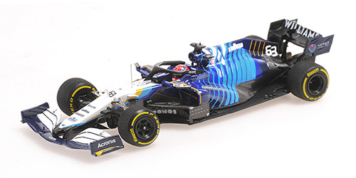 1:43 Williams FW43B, G. Russell Bahrain 2021 Minichamps