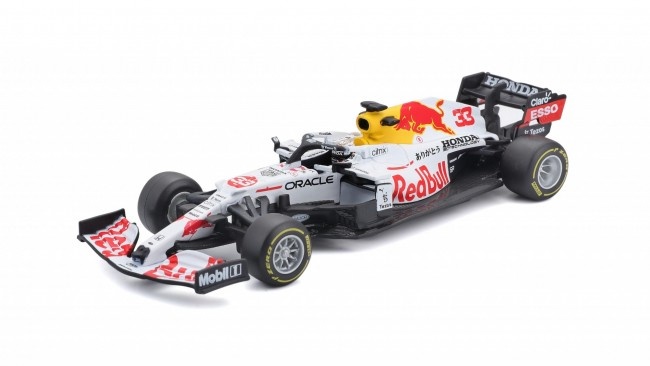 1:43 Red Bull RB16B #33 Max Verstappen GP Turkije 2021 (Honda livery) *With drivers figurine*
