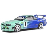 1:18 Nissan Skyline R34 GT-R Falken Drift Livery Solido