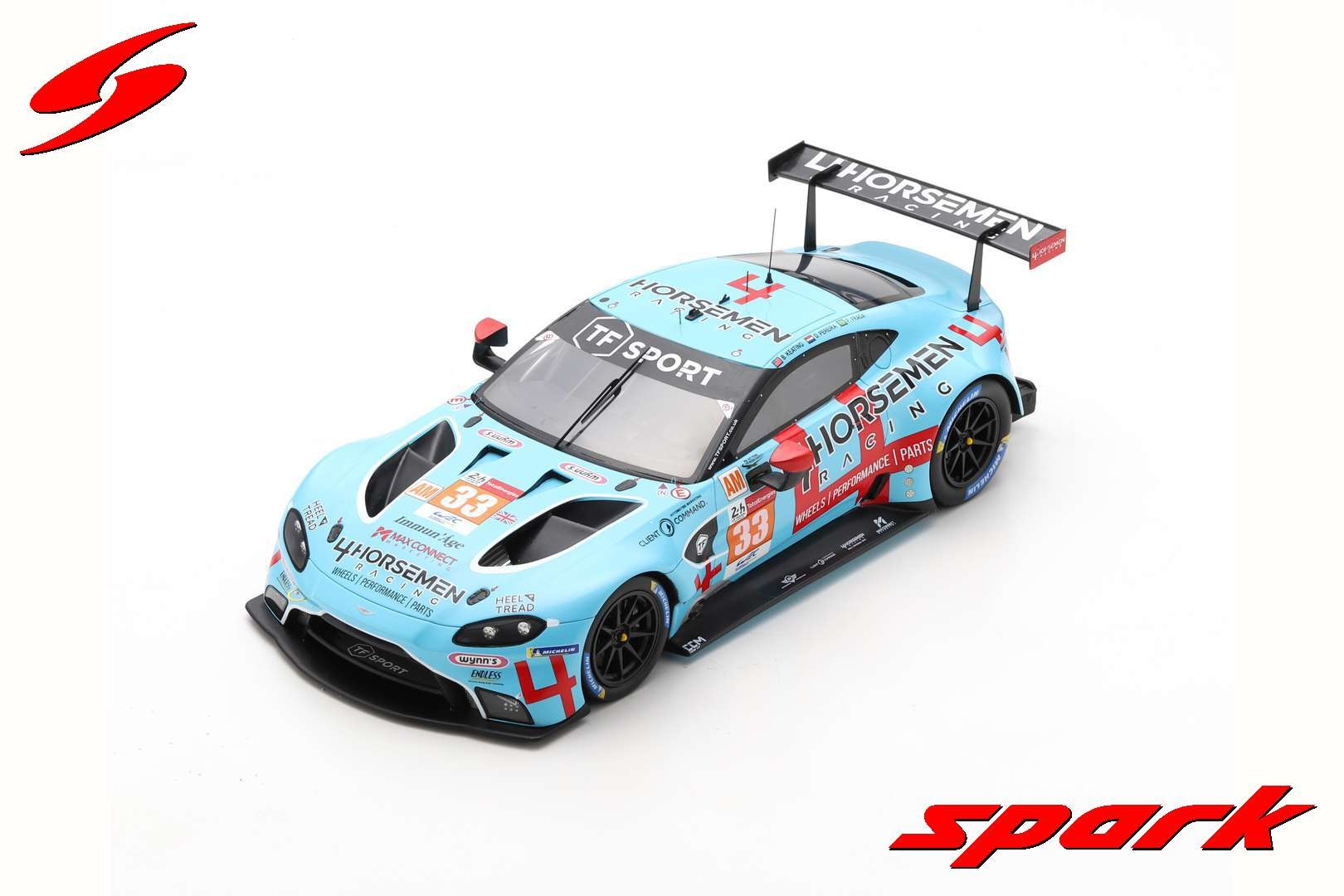 1:18 Aston Martin Vantage AMR #33 TF Sport 2nd LMGTE Am class 24H Le Mans 2021 Spark