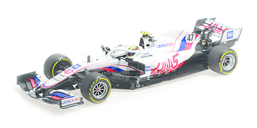 1:18 Uralkali Haas F1 Team VF-21 #47 Mick Schumacher Bahrain GP 2021 Minichamps