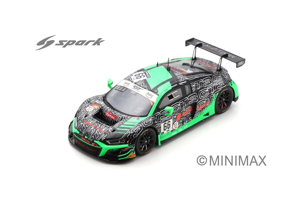 1:43 Audi R8 LMS GT3 #66 Audi Sport Team  Attempto Racing 2nd 24H Spa 2020 - M. Drudi -  P. Niederhauser - F. Vervisch - Spark