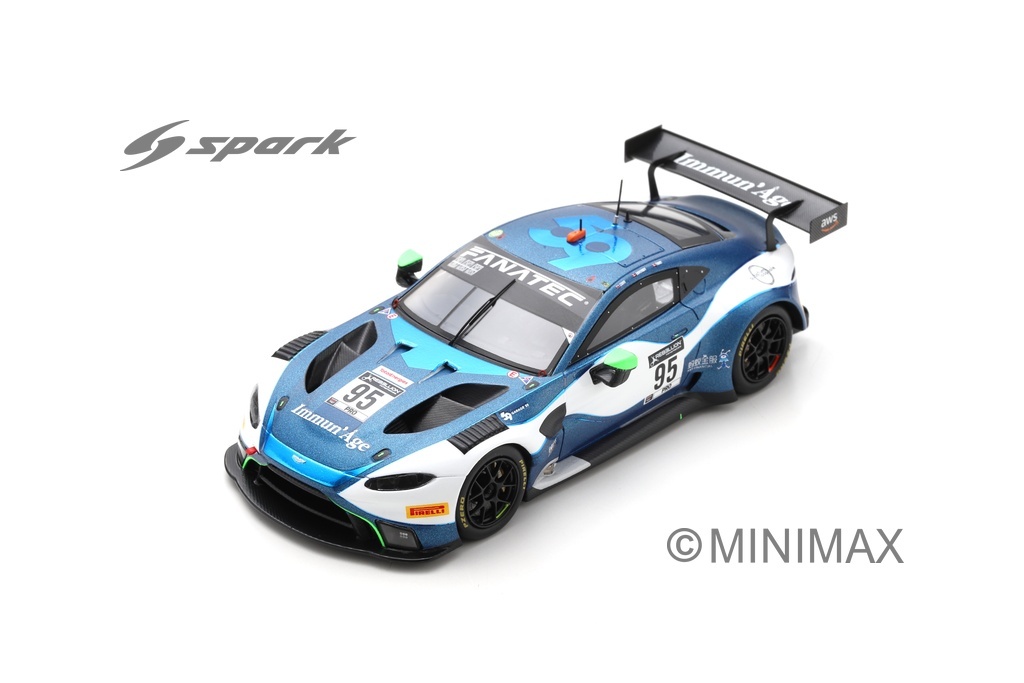 1:43 Aston Martin Vantage AMR GT3 #95 Garage 59  3rd 24H Spa 2021 - N. Thiim - R. Gunn - M.  Sørensen - Spark