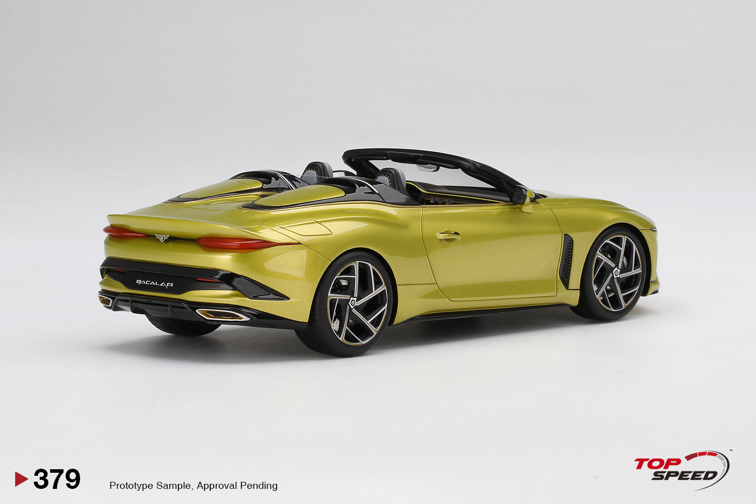 1:18 Bentley Mulliner Bacalar Yellow Flame TopSpeed Models