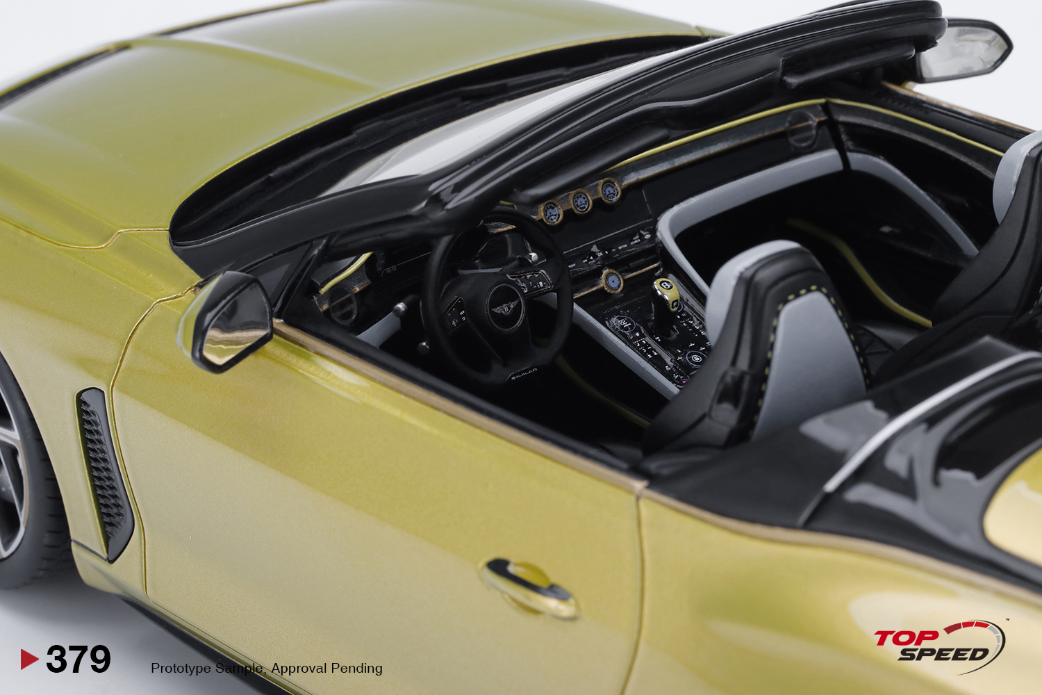 1:18 Bentley Mulliner Bacalar Yellow Flame TopSpeed Models
