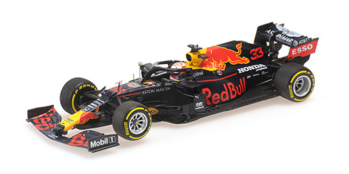 1:43 Aston Martin Red Bull Racing RB16, M. Verstappen 'Winner GP Abu Dhabi 2020' Minichamps