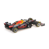 1:43 Aston Martin Red Bull Racing RB16, M. Verstappen 'Winner GP Abu Dhabi 2020' Minichamps
