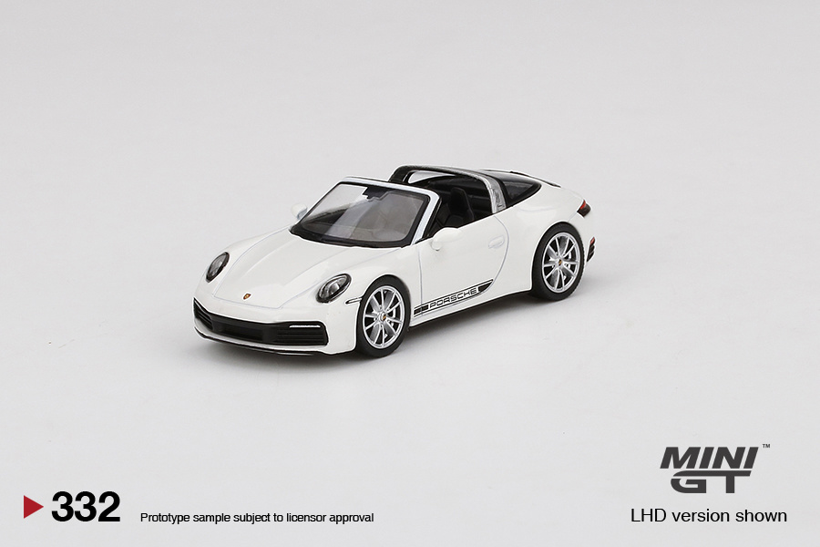 Porsche 1:64 Porsche 911 (992) Targa 4S White MiniGT - Pole Position