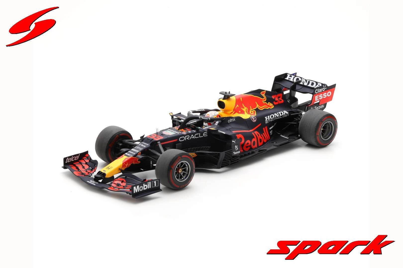 Primitief In wrijving 1:12 Red Bull Racing Honda RB16B #33 Max Verstappen Winner GP Abu Dhabi and  World Champion 2021 With Acrylic Cover - Pole Position