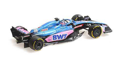 Scalemodel 1:43 Alpine A522 #14 Fernando Alonso Australian GP 2022 Minichamps