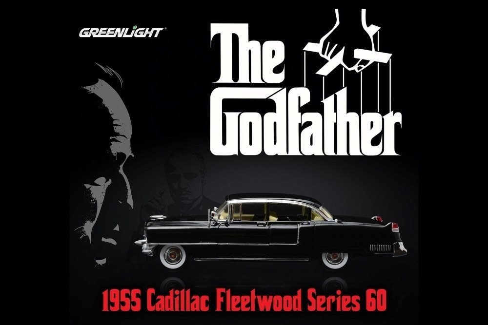 Schaalmodel 1:18 Cadillac Fleedwood  Series 60 Special 1955 'The Godfather' Greenlight