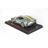 Modellauto 1:18 Ferrari 812 Competizione 2021 Grigio Coburn with Giallo Fly Stripe BBR
