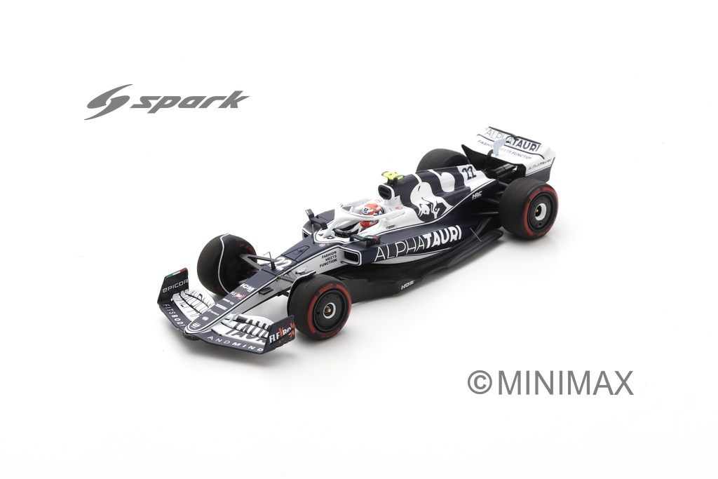 Scalemodel 1:43 Alpha Tauri AT03 #22 Yuki Tsunoda Bahrain GP 2022 Spark