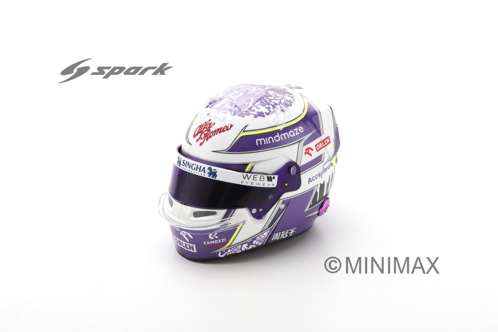 Helmet 1:5 Guanyu Zhou 2022 Alfa Romeo Sauber F1 Team Spark