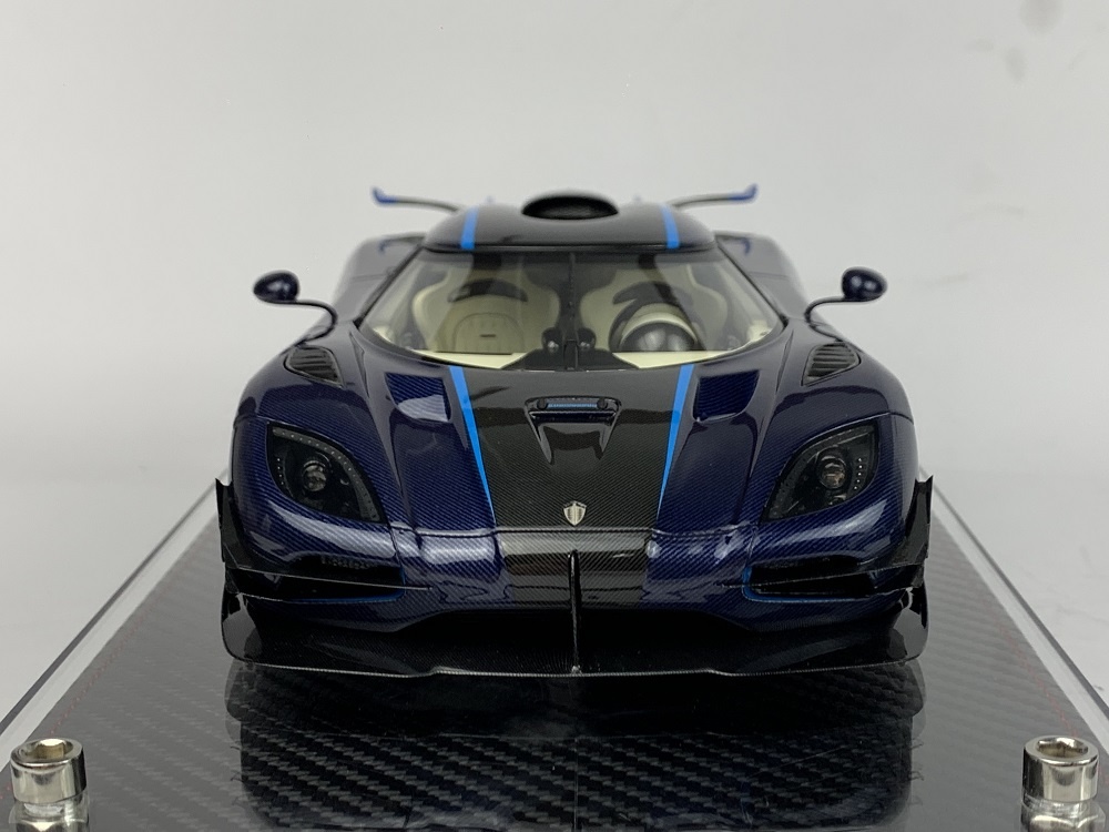 Scalemodel 1:18 Koenigsegg One:1 Blue Carbon FrontiArt