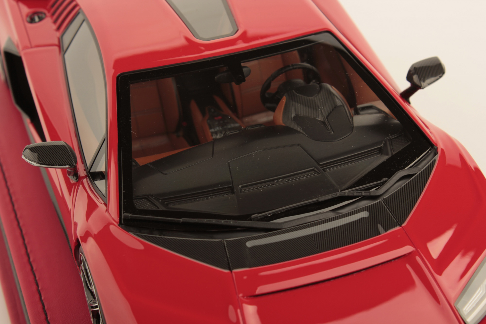 Modellauto 1:18 Lamborghini Countach LPI-800-4 2022 Rosso MR Collection