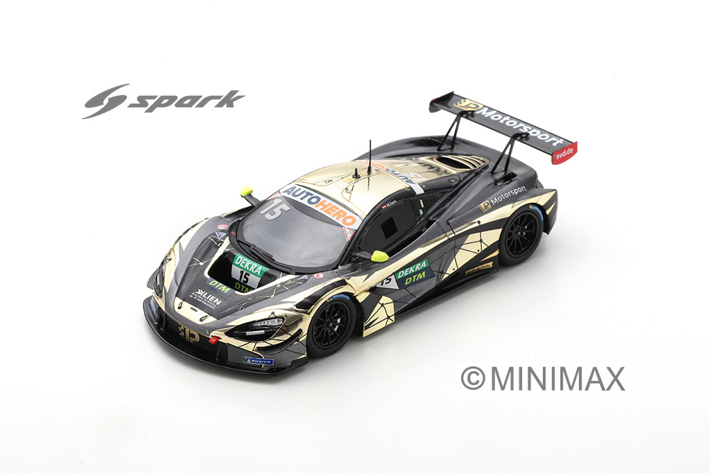 Schaalmodel 1:43 McLaren 720S GT3 DTM #15 JP Motorsport Nürburgring 2021 Spark