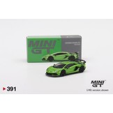Modellauto 1:64 Lamborghini Aventador SVJ Verde Mantis MiniGT