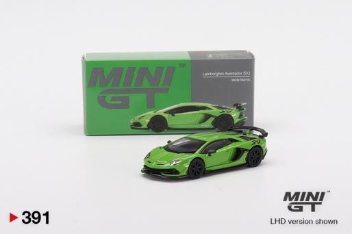 Modellauto 1:64 Lamborghini Aventador SVJ Verde Mantis MiniGT