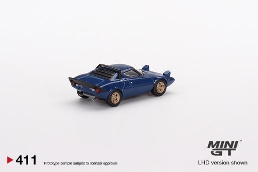 Modellauto 1:64 Lancia Stratos HF Stradale Bleu Vincennes MiniGT