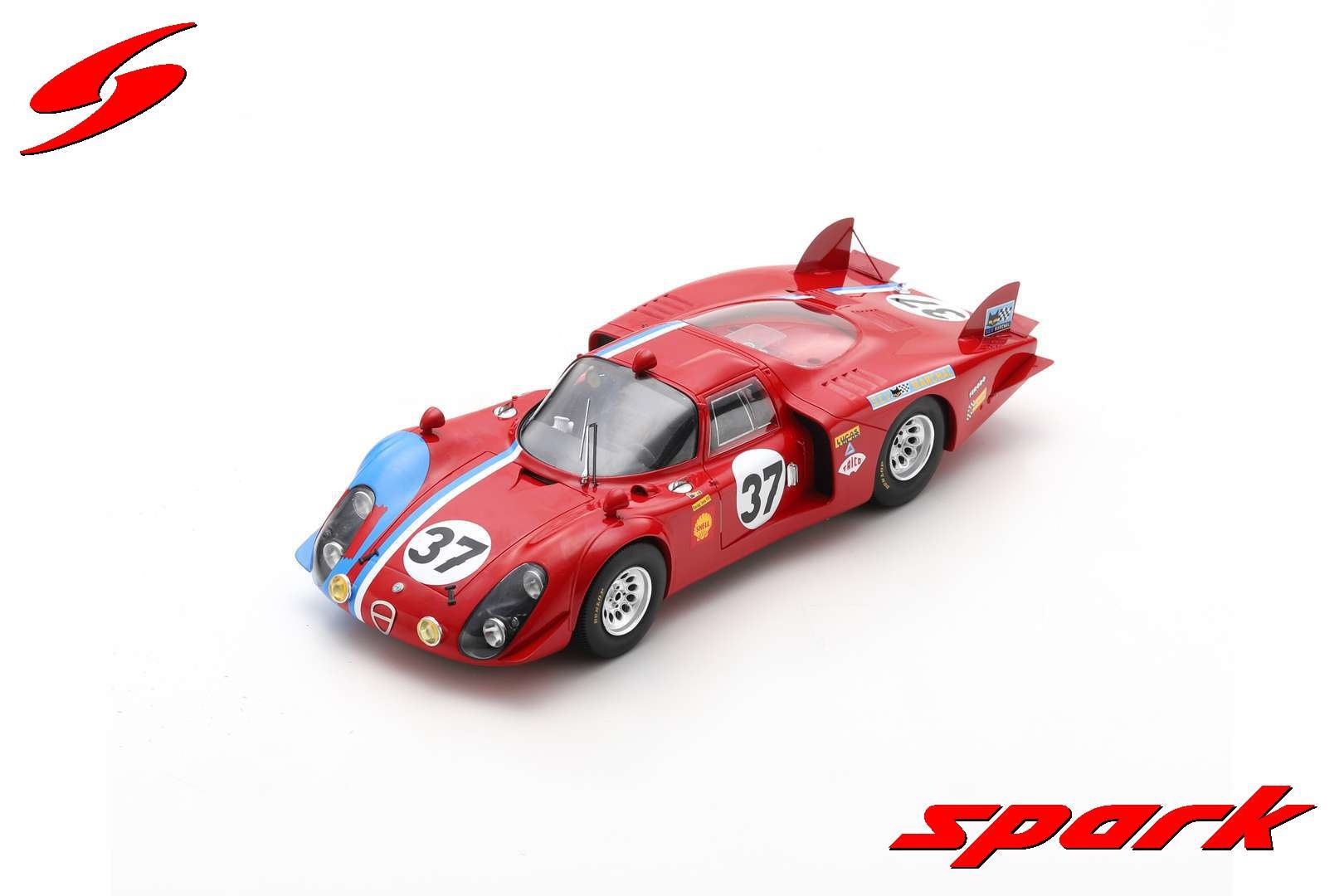 Scalemodel 1:18 Alfa Romeo 33/2 #37 24H Le Mans 1968 Pilette & Slotemaker Spark