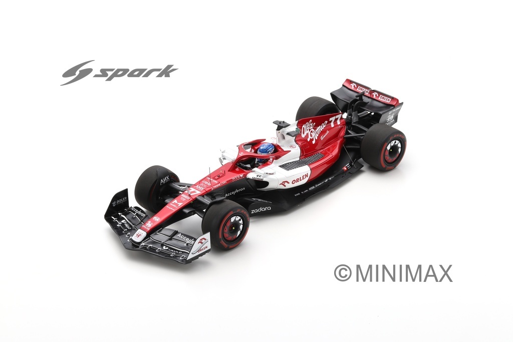 Scalemodel 1:18 Alfa Romeo C42 F1 Team Orlen #77 Valtteri Bottas Bahrain GP 2022 Spark