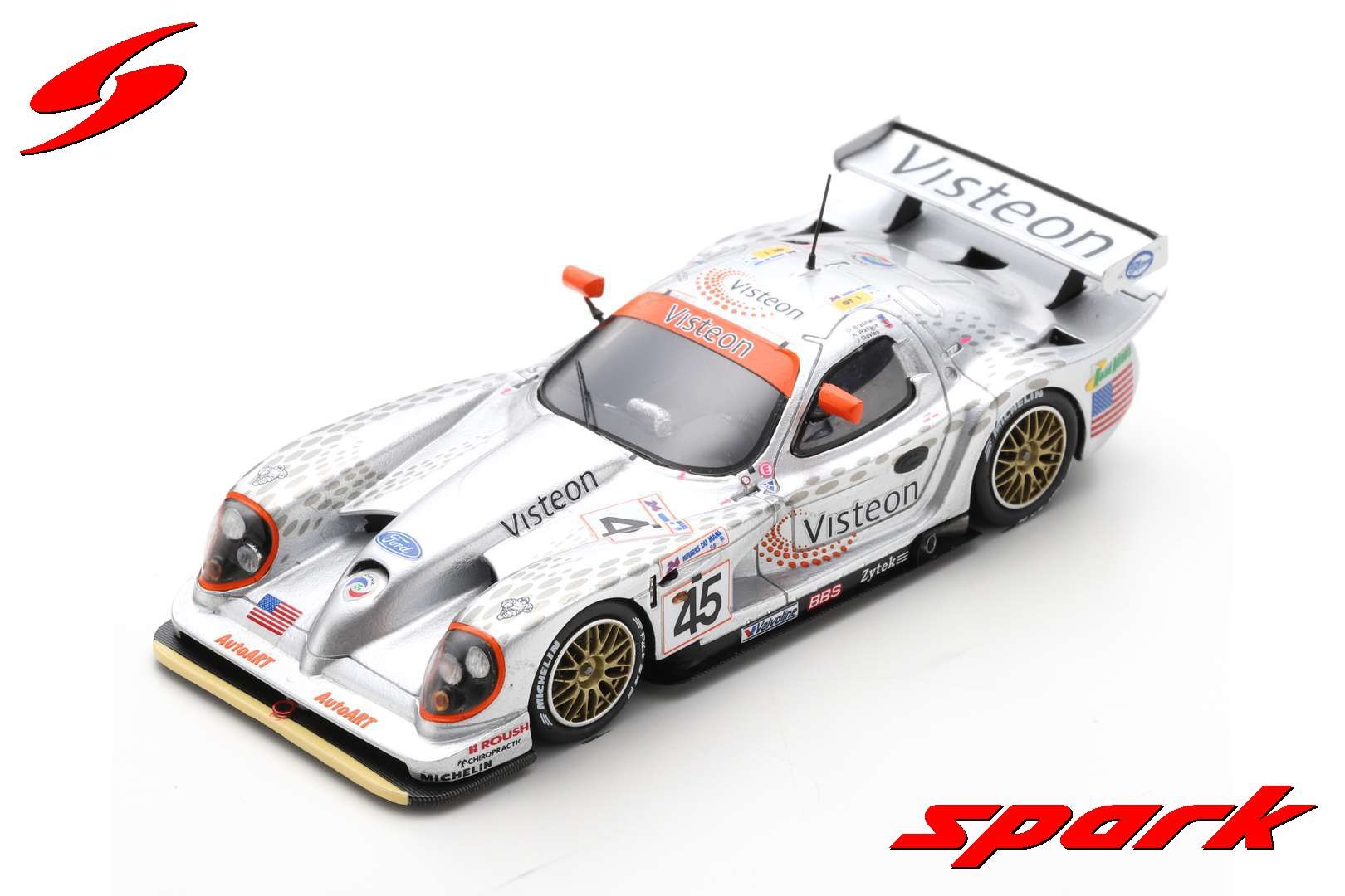 Scale Model 1:43 Panoz Esperante GTR-1 #45 Panoz Motorsports Inc. 24H Le Mans 1998 Spark