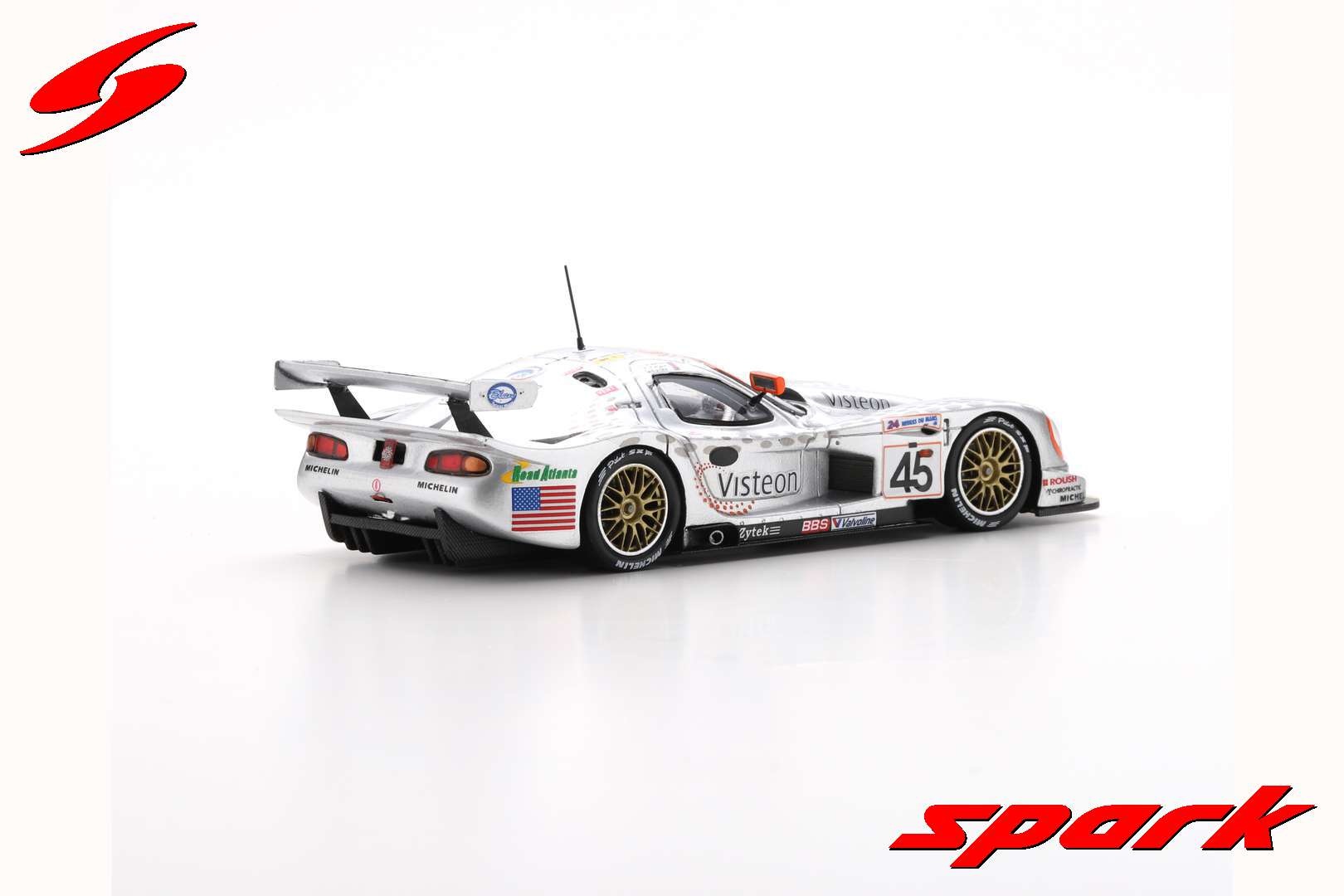 Schaalmodel 1:43 Panoz Esperante GTR-1 #45 Panoz Motorsports Inc. 24H Le Mans 1998 Spark