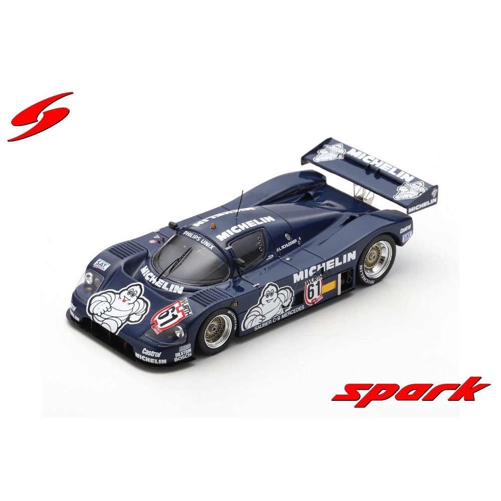 Schaalmodel 1:43 Sauber C9 #61 Jean-Louis Schlesser Winner
