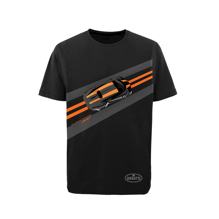 Bugatti Speed T-shirt Black & Orange - Bugatti