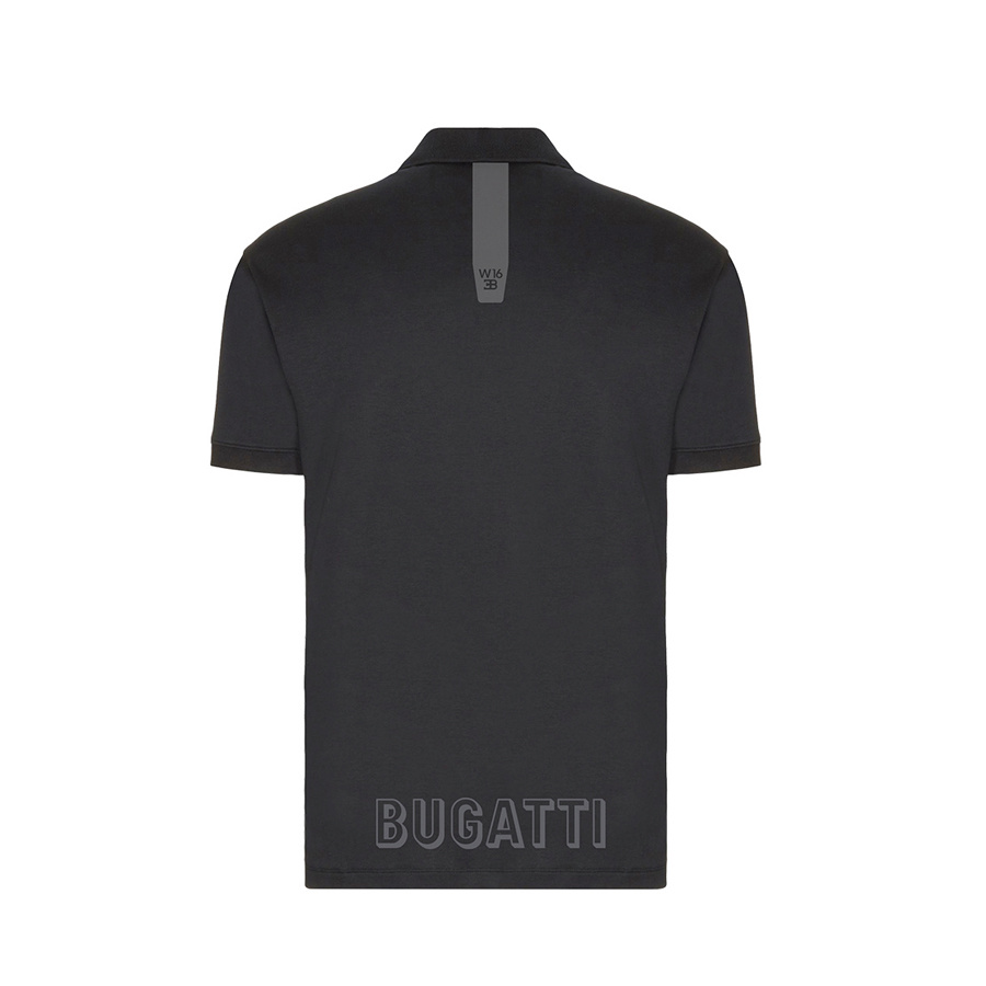 Bugatti Polo Zip Reflective Black