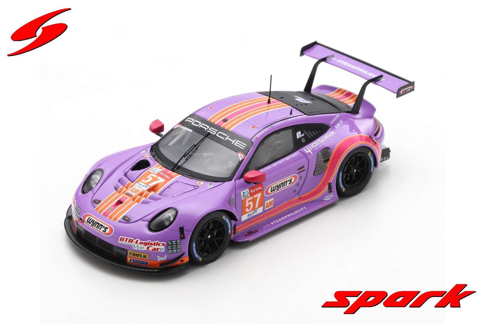 Scalemodel 1:43 Porsche 911 RSR #57 Team Project 1 - 24H Le Mans 2020 Spark