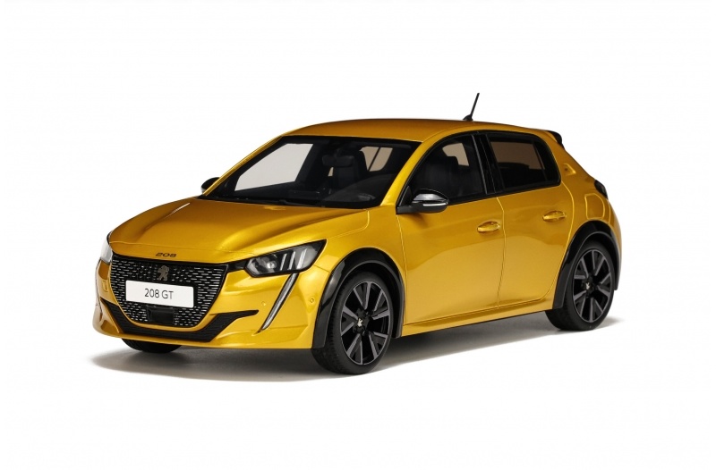 Scalemodel 1:18 Peugeot 208 GT Yellow - Ottomobile