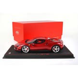 Scalemodel 1:18 Ferrari 296 GTB Rosso Imola & Silver Wheels BBR