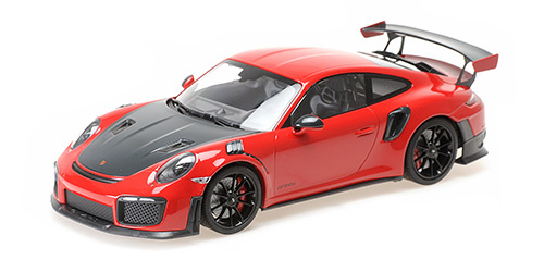 Schaalmodel 1:18 Porsche 911 (991.2) GT2 RS 2019 Red Minichamps