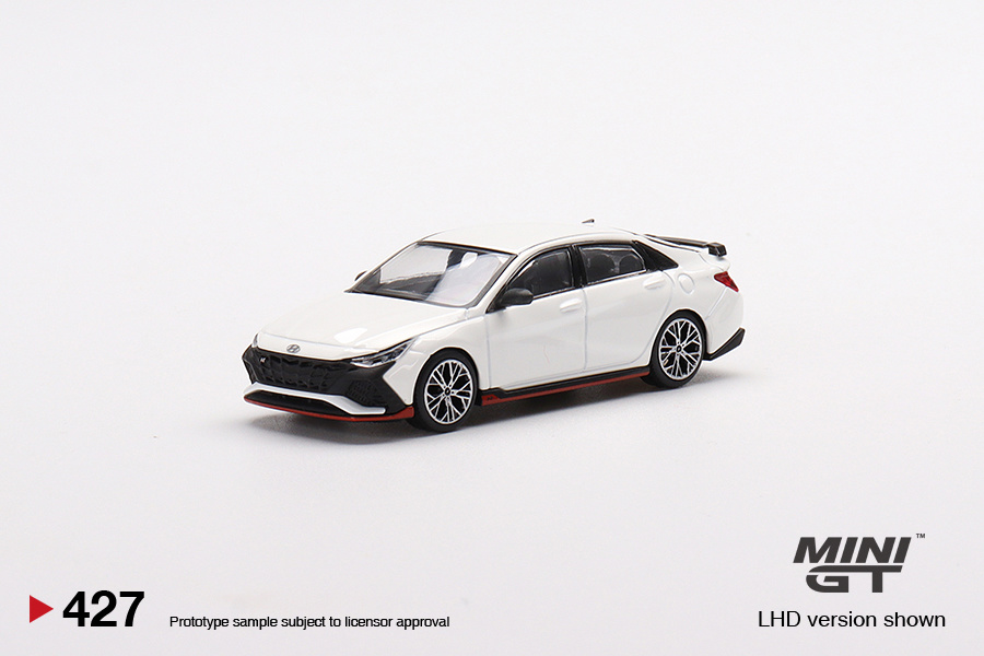 Modellauto 1:64 Hyndai Elantra N Ceramic White