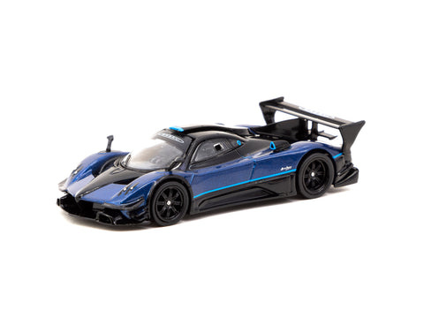 Schaalmodel 1:64 Pagani Zonda Revolucion Blue Metallic Tarmac Works