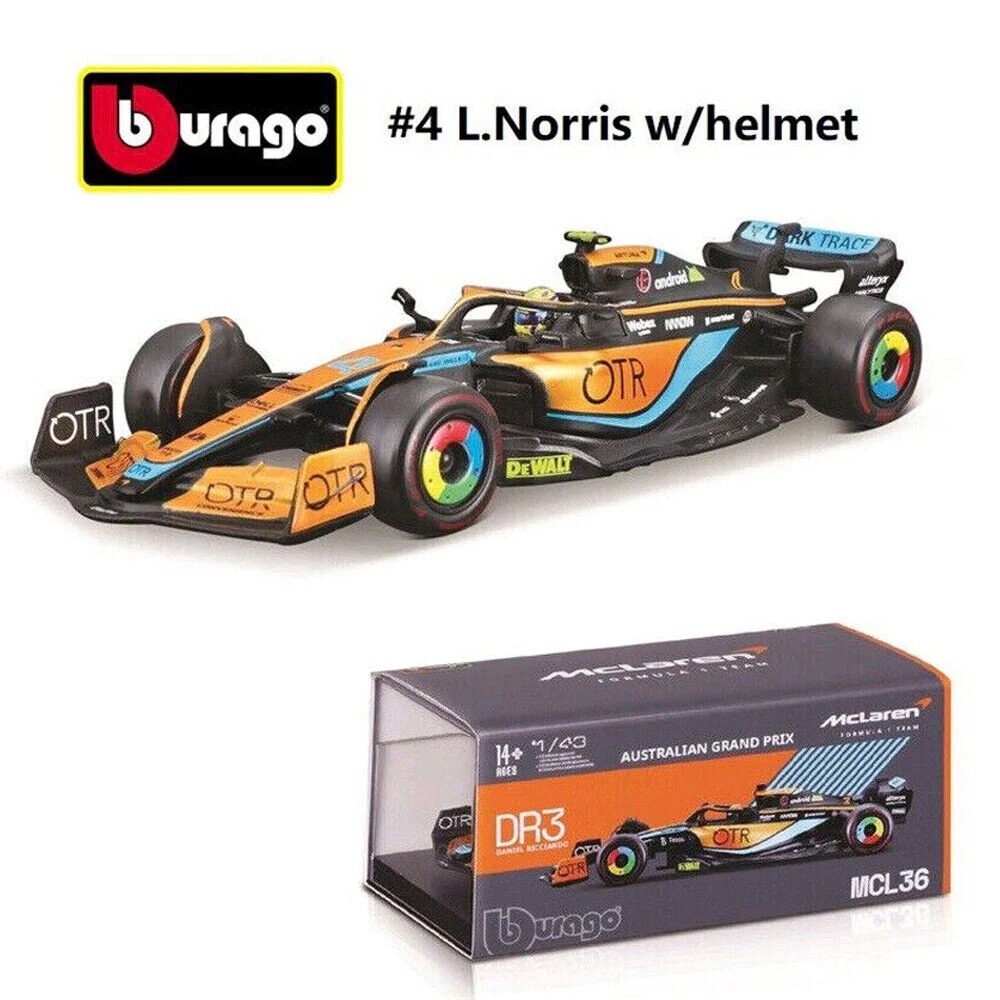 1:43 McLaren MCL36 Lando Norris *With driver figure*