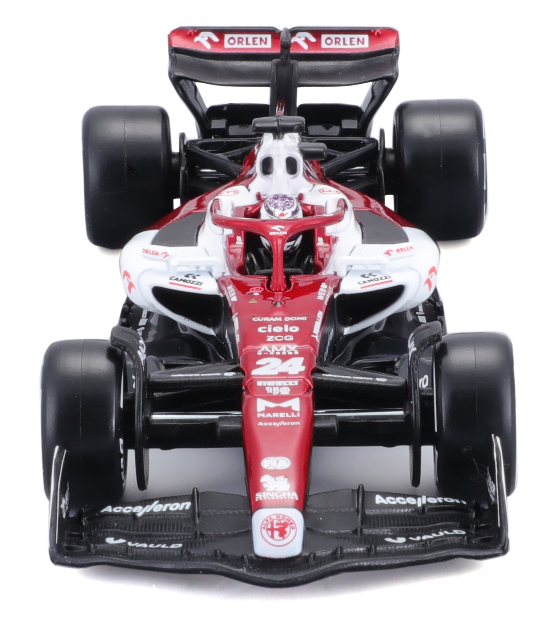 1:43 Alfa Romeo  F1 Team Orlen C42 Guanyu Zhou 2022 *Met figuur*