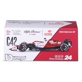 1:43 Alfa Romeo  F1 Team Orlen C42 Guanyu Zhou 2022 *Met figuur*